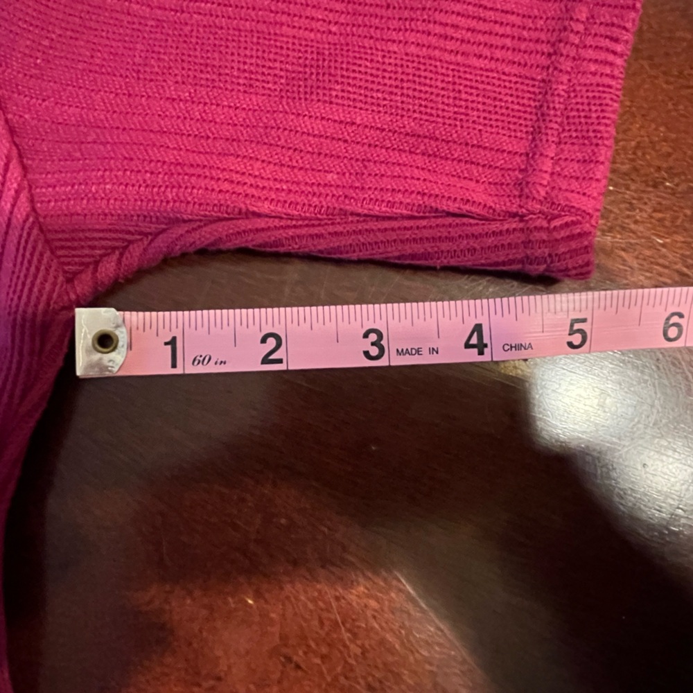 Limited Deep Red Ribbed Top - Picture 10 of 11